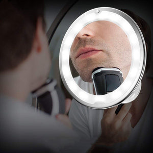 New Style LED Amplifier Makeup Mirror 5X10X Gooseneck Sucker Bathroom Mirror MY Flexible Mirror