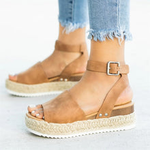 Laden Sie das Bild in den Galerie-Viewer, Women Sandals Plus Size Wedges Shoes For Women High Heels Sandals Summer Shoes 2019 Flip Flop Chaussures Femme Platform Sandals