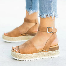 Laden Sie das Bild in den Galerie-Viewer, Women Sandals Plus Size Wedges Shoes For Women High Heels Sandals Summer Shoes 2019 Flip Flop Chaussures Femme Platform Sandals