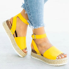 Laden Sie das Bild in den Galerie-Viewer, Women Sandals Plus Size Wedges Shoes For Women High Heels Sandals Summer Shoes 2019 Flip Flop Chaussures Femme Platform Sandals